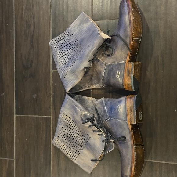 Bed Stu Cambridge Grey Distressed Leather Boots Sz 9.5 - Picture 7 of 10